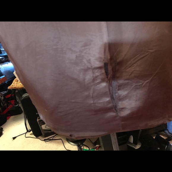 Raccoon and Distressed Leather Jacket - Picture 7 of 8